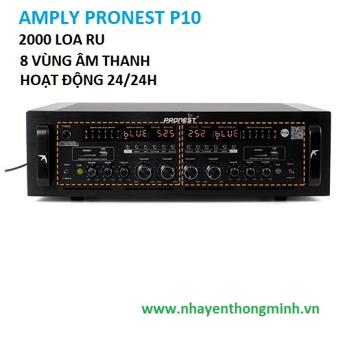 AMPLY Pronest P10  chính hãng dùng 2000 loa ru nhà Yến