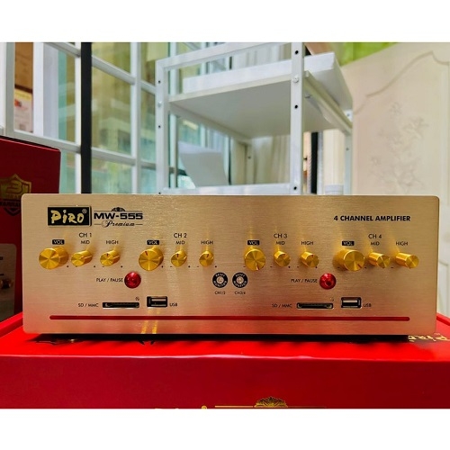 AMPLY CAO CẤP PIRO MW-555 TẢI 4 KÊNH RIÊNG CHUYÊN DỤNG CHO NHÀ YẾN