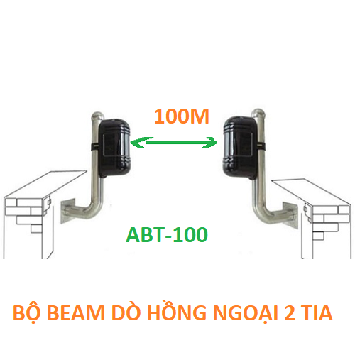Beam ABT100, Báo động hàng rào ABT-100 chống trèo tường 100M