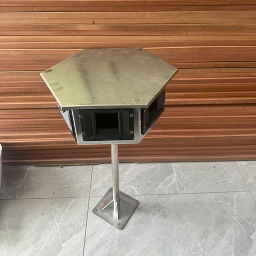 LOA PHÓNG LỤC GIÁC NGOÀI TRỜI AX65 - KHUNG LOA INOX CÓ CHÂN ĐẾ